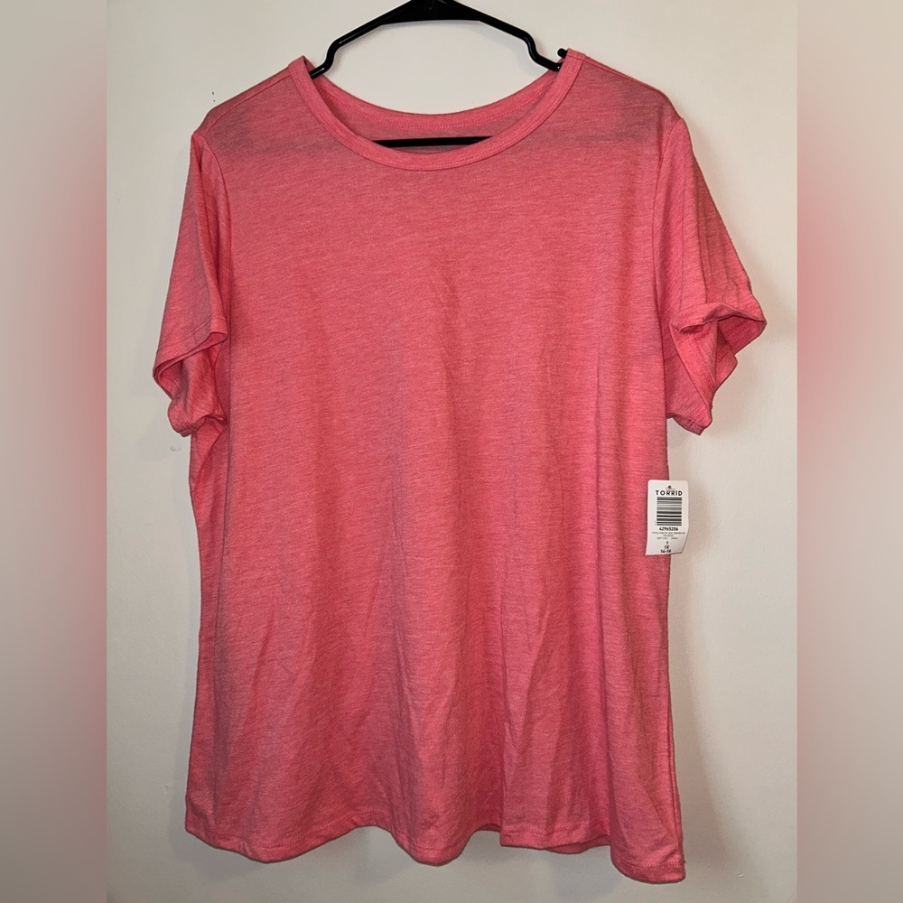 Torrid Rose Pink Short Sleeve Tee